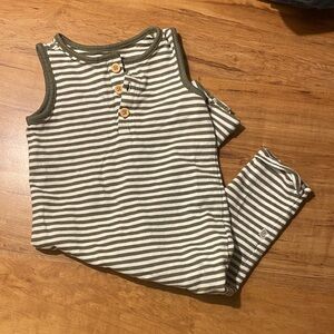 Little Planet Striped Romper